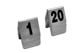 INOX TABLE NUMBERS SET/1-20